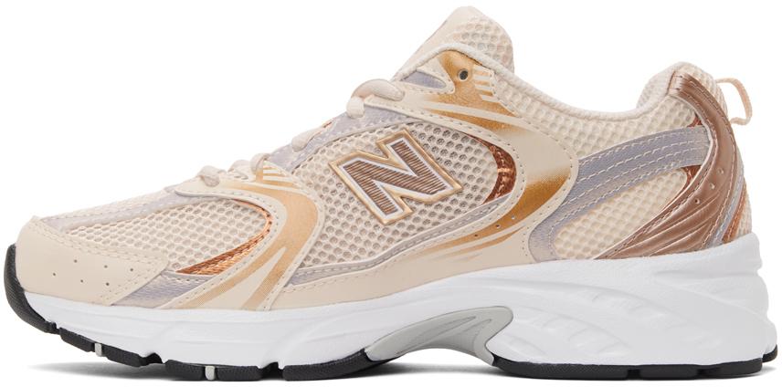 New Balance Rubber Beige & Gold 530 Sneakers | Lyst