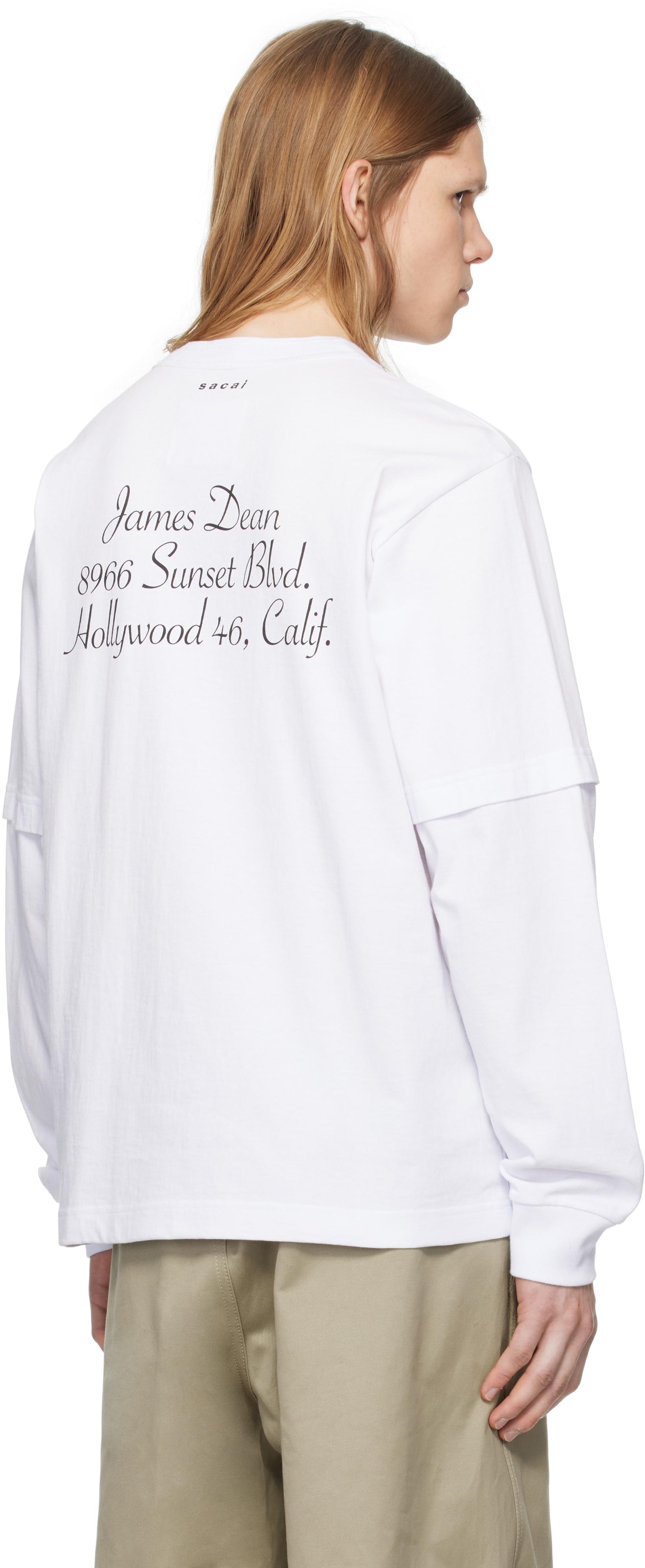 Sacai 'James Dean' L/S T-Shirt for Men | Lyst UK