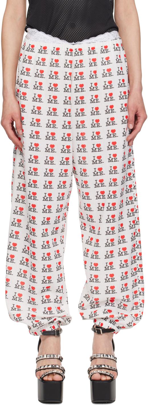 Ashley Williams 'I Heart Me' Lounge Pants in White | Lyst Ashley Williams 'I Heart Me' Lounge Pants in White | Lyst