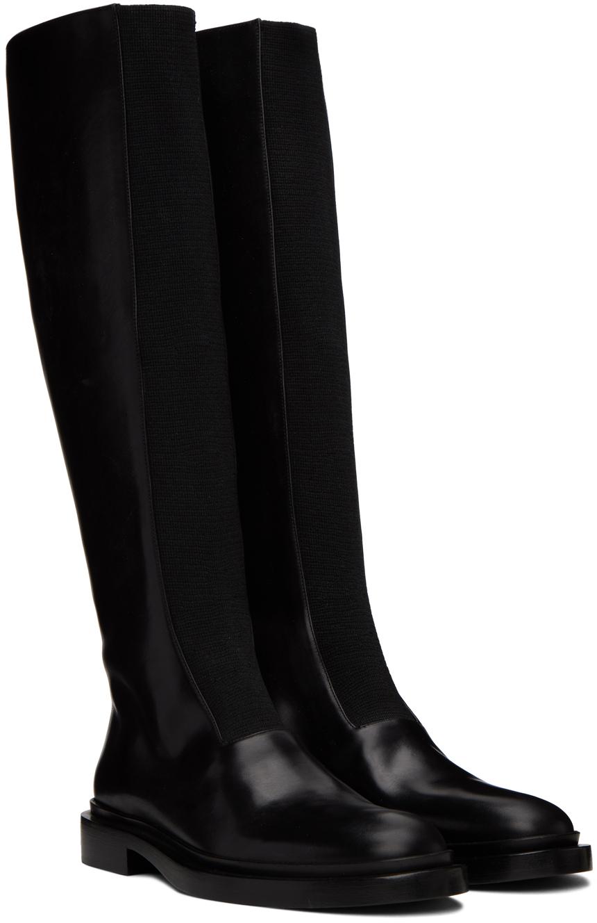 Jil Sander レディース ブラック ロングブーツ ブーツ