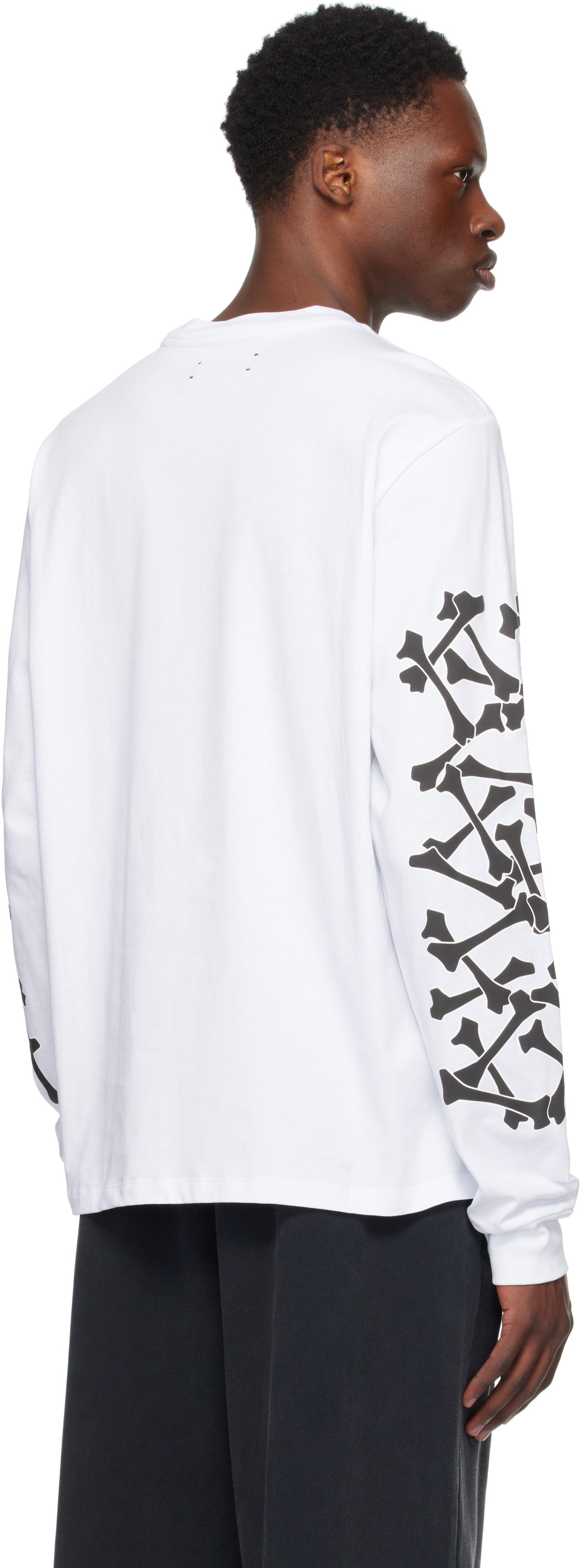 Amiri Bones Stacked Long Sleeve T-Shirt in White for Men | Lyst