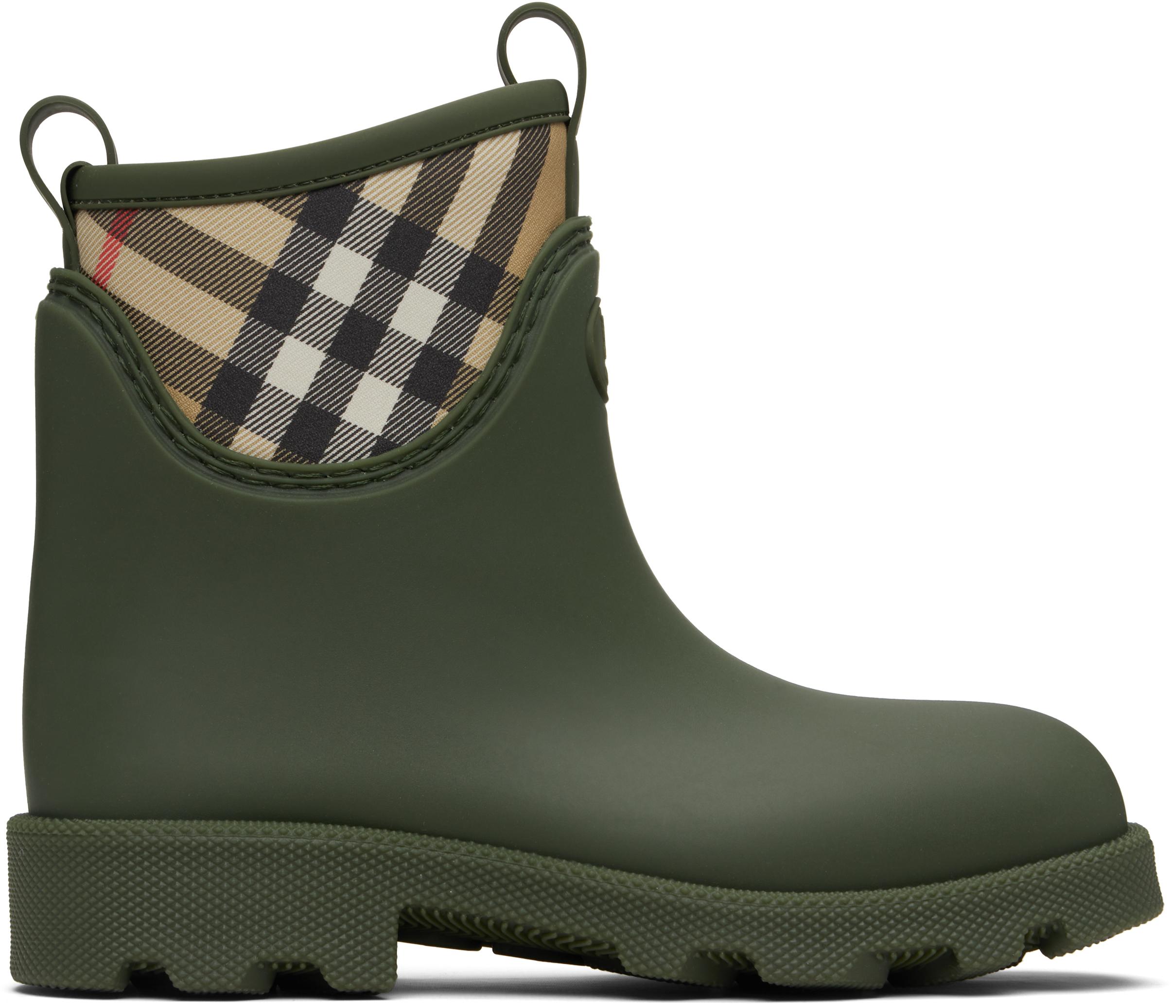 Burberry Marsh Stamp Rain Boots In Rubber