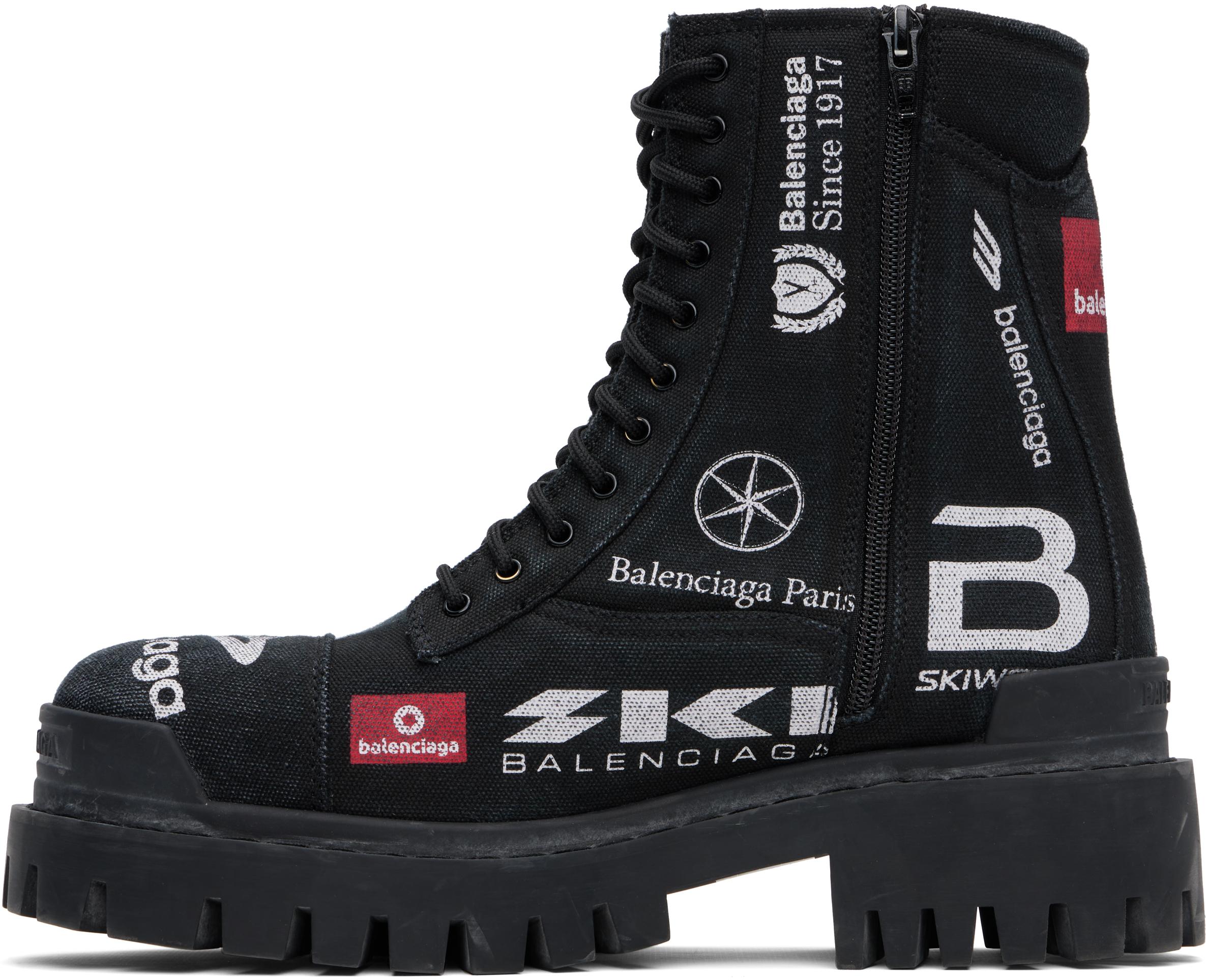 Balenciaga Combat Strike L20 'Skiwear' Boots in Black for Men