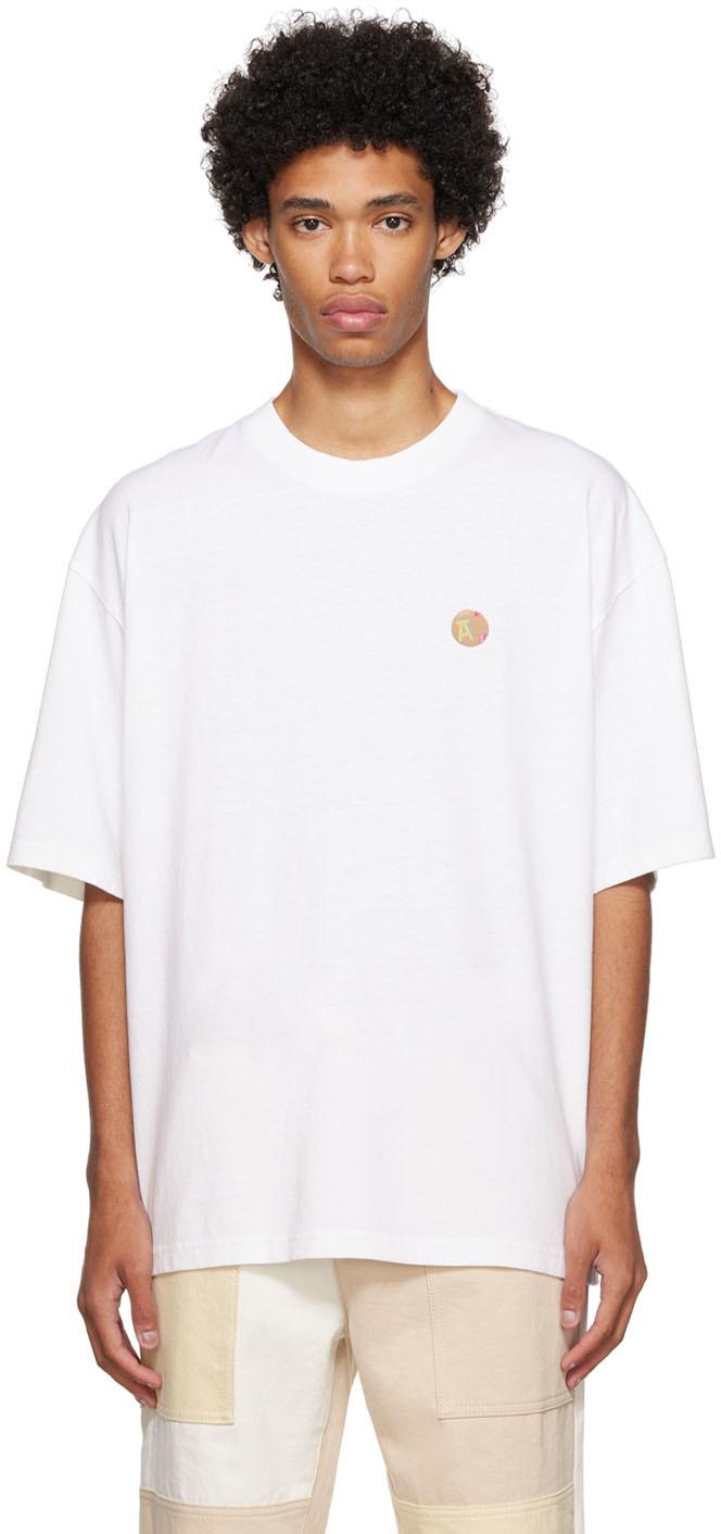 Axel Arigato Cotton Acronym Monogram T-shirt in White for Men | Lyst