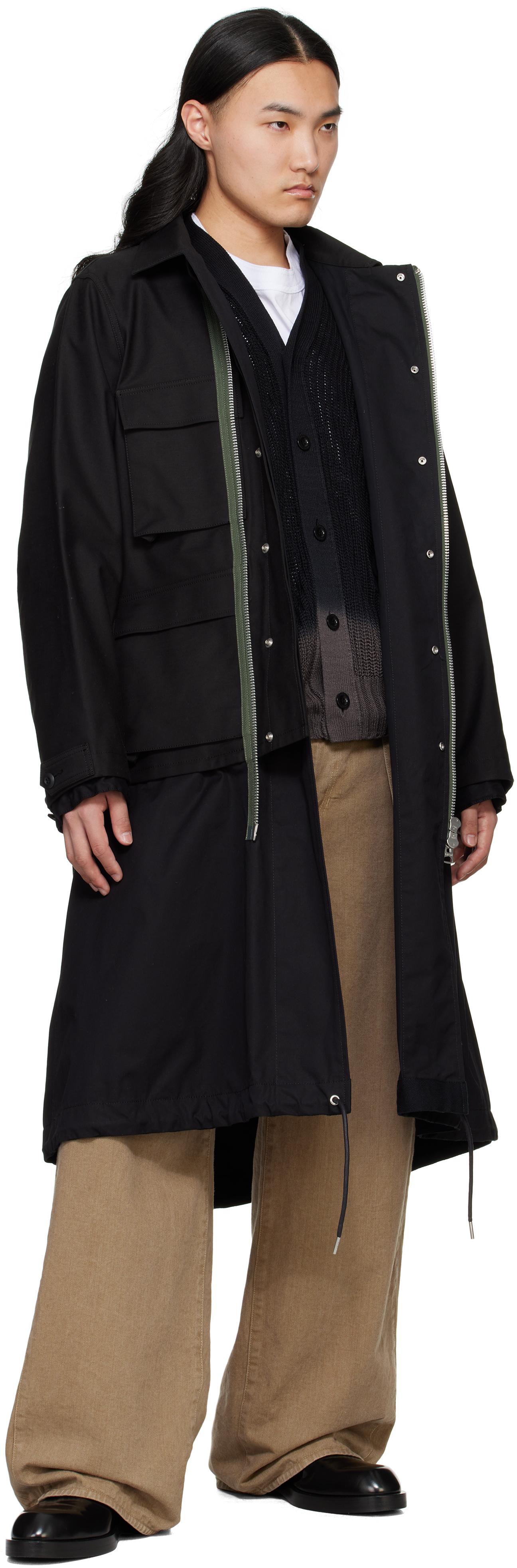 Wtaps Sacai Cotton Back Satin Coat Black | ヤマダウェブコム