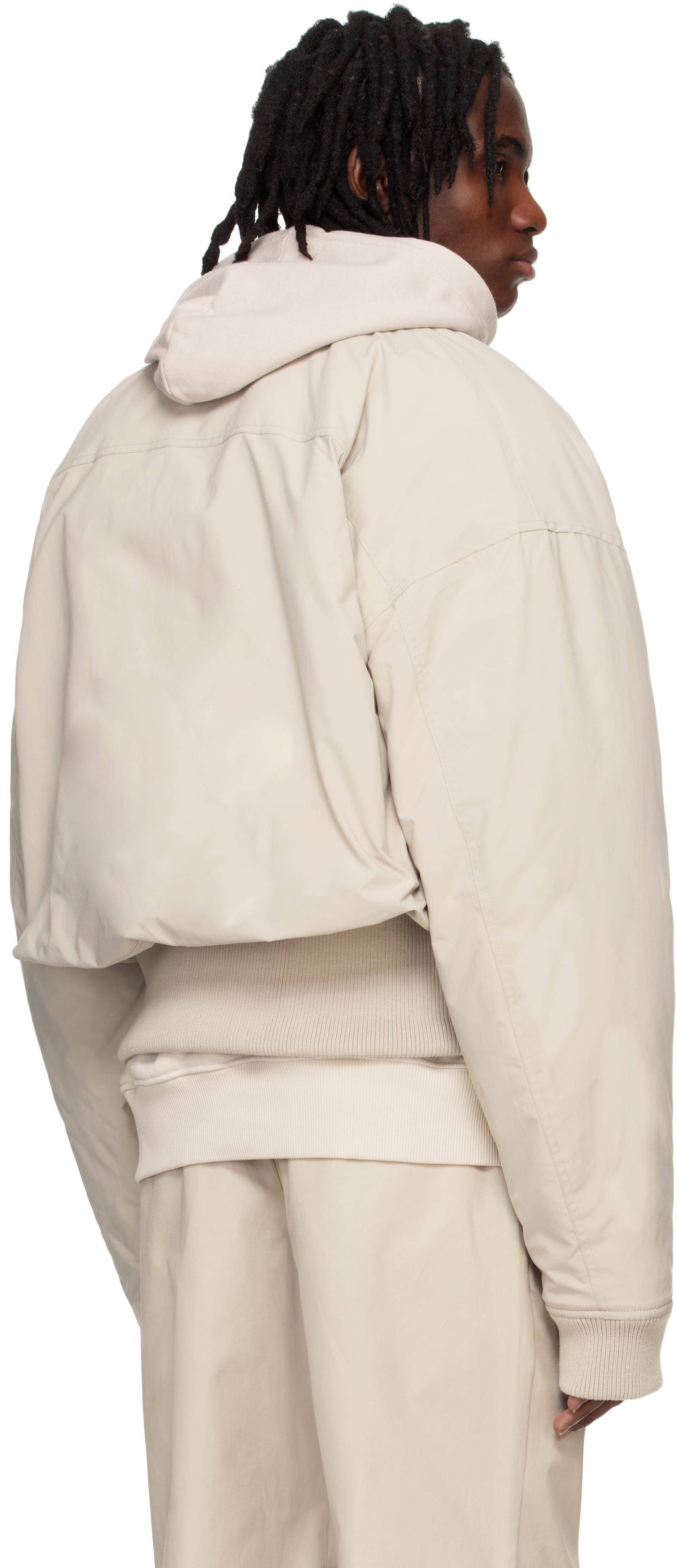 HELIOT EMIL Pneumatic Bomber Jacket in Natural for Men | Lyst