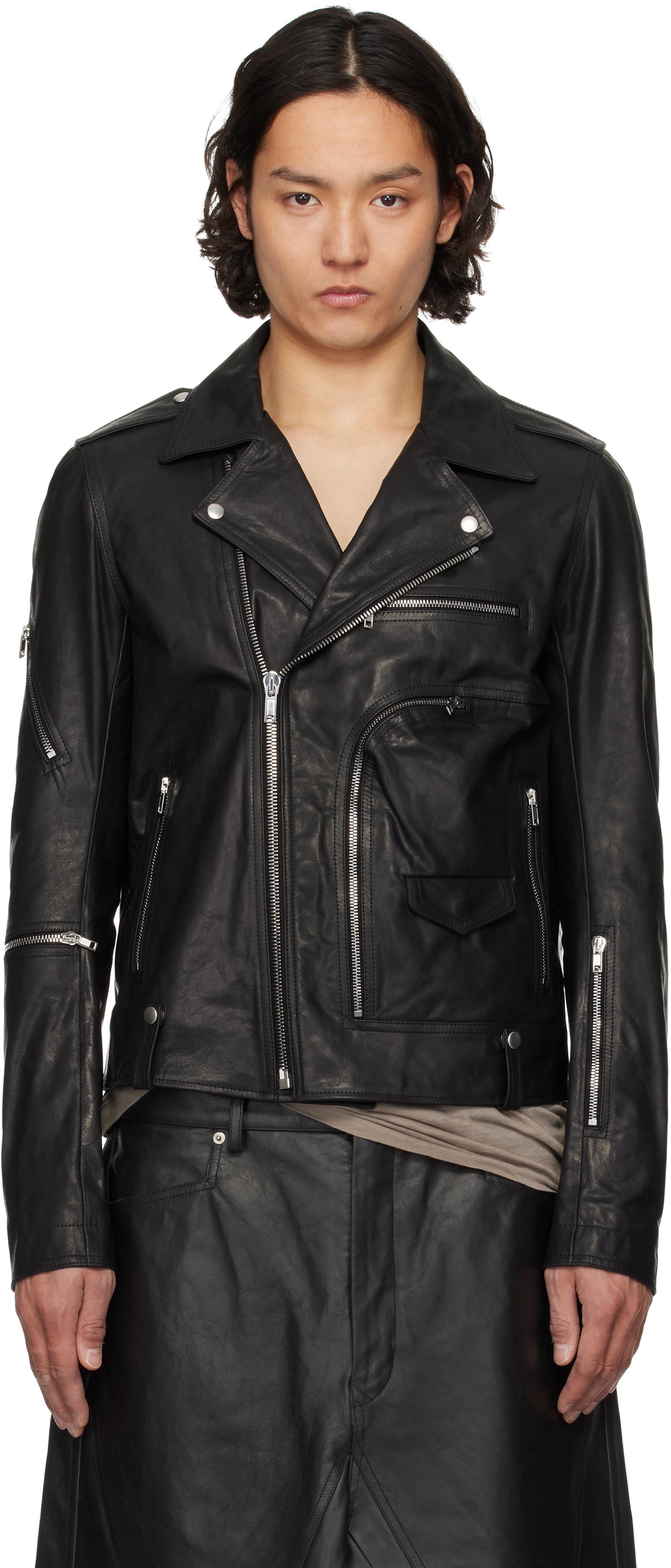 Rick Owens ホワイトレザージャケット Rick Owens ホワイトレザージャケット