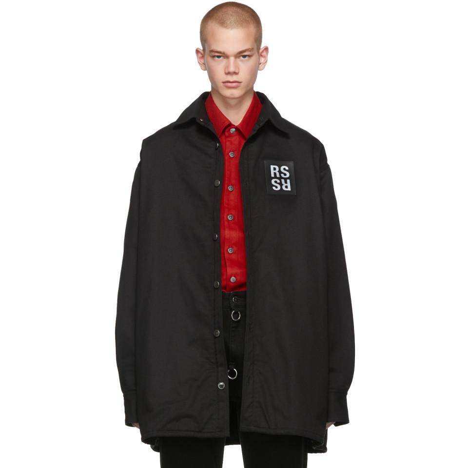 Raf Simons Black Denim Big Fit Shirt 