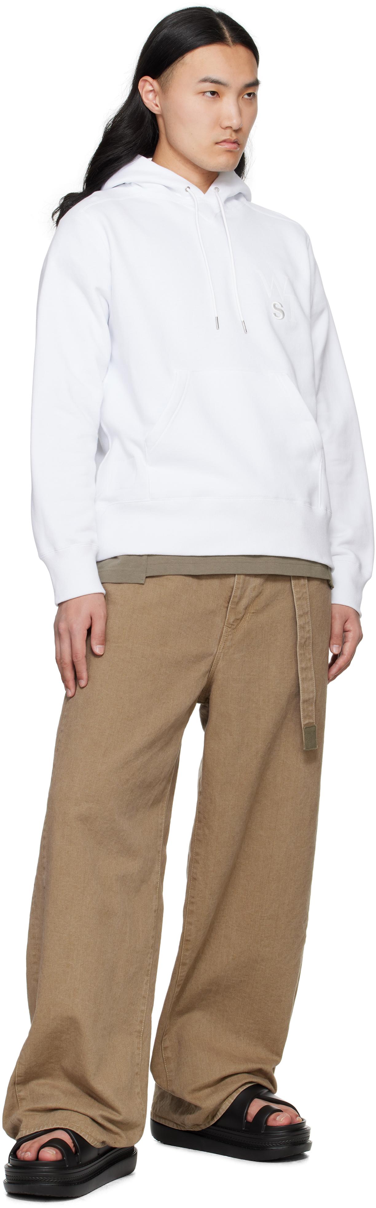 wtaps Flock Print Hoodie / SACAI. White 【公式通販】