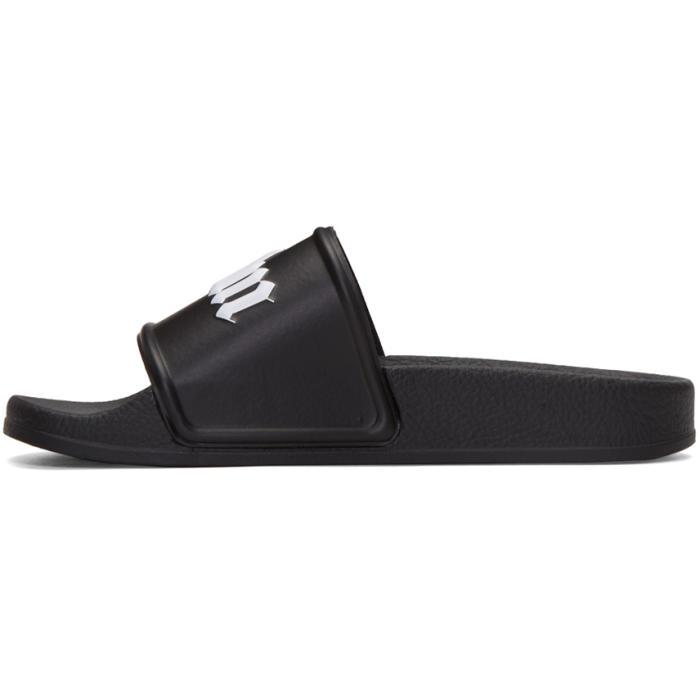Palm Angels Rubber Black Pool Slide Sandals for Men | Lyst