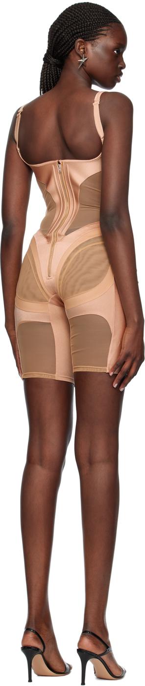 【関税込み】Mugler タン Bicycle ジャンプスーツ mugler-B299-TanTan-Tan-Bicycle