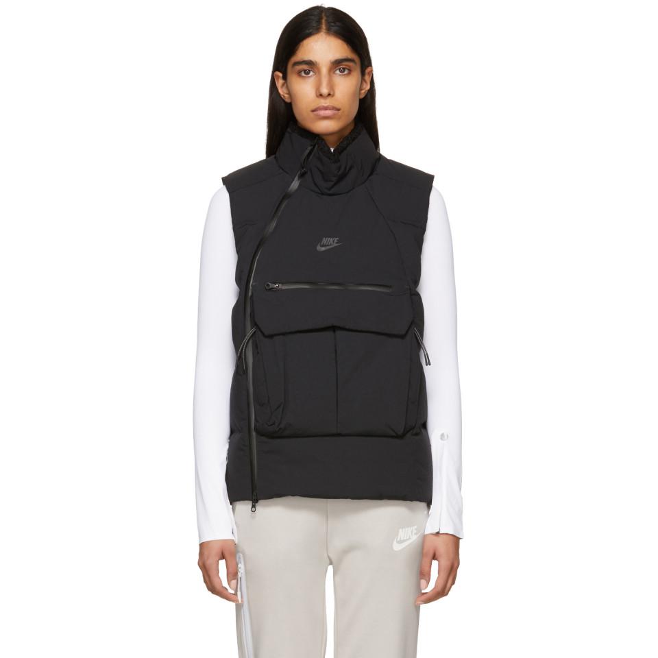 Nike Synthetic Black Down Tech Pack Vest - Lyst