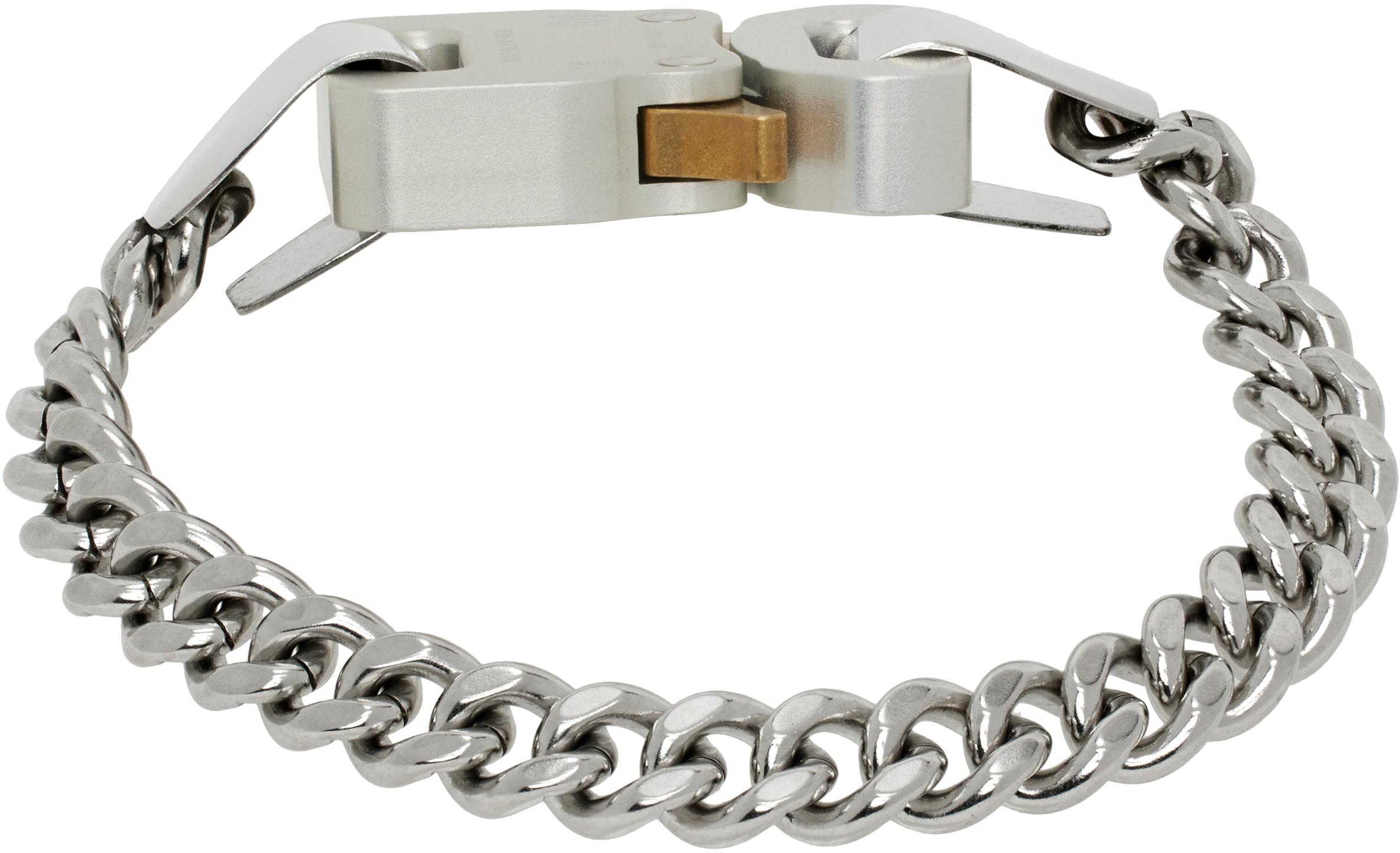 1017 ALYX 9SM Metal Buckle Bracelet in Black for Men UK