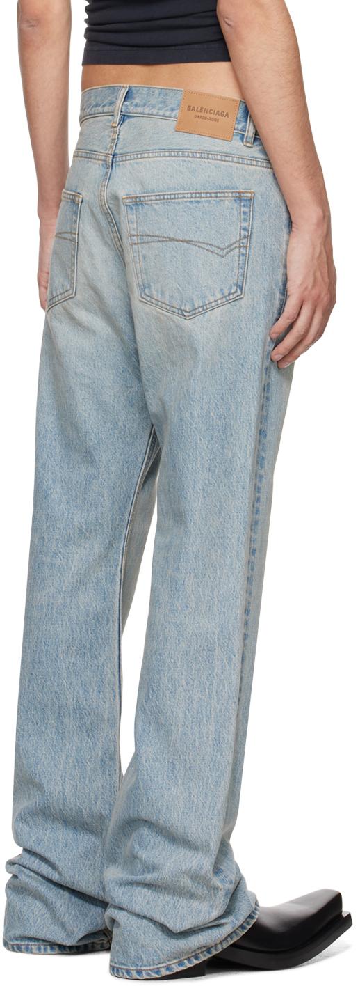 Balenciaga Blue Relaxed-fit Jeans for Men | Lyst