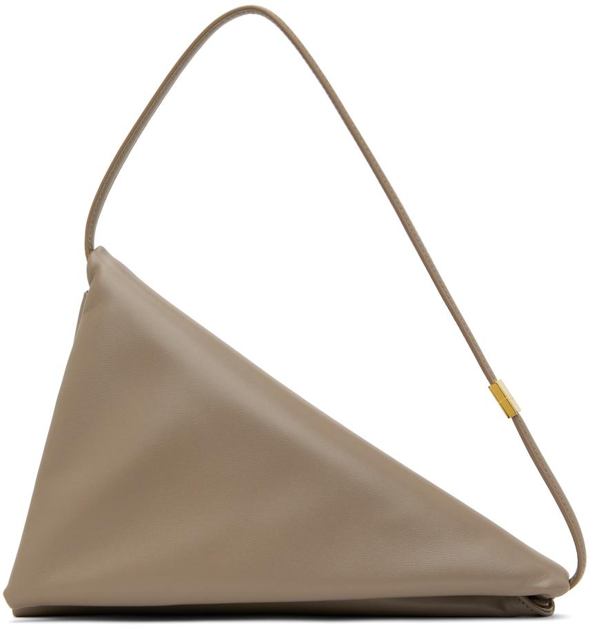 Marni レディース ブラウン トープ Prisma Triangle バッグ ショルダー 