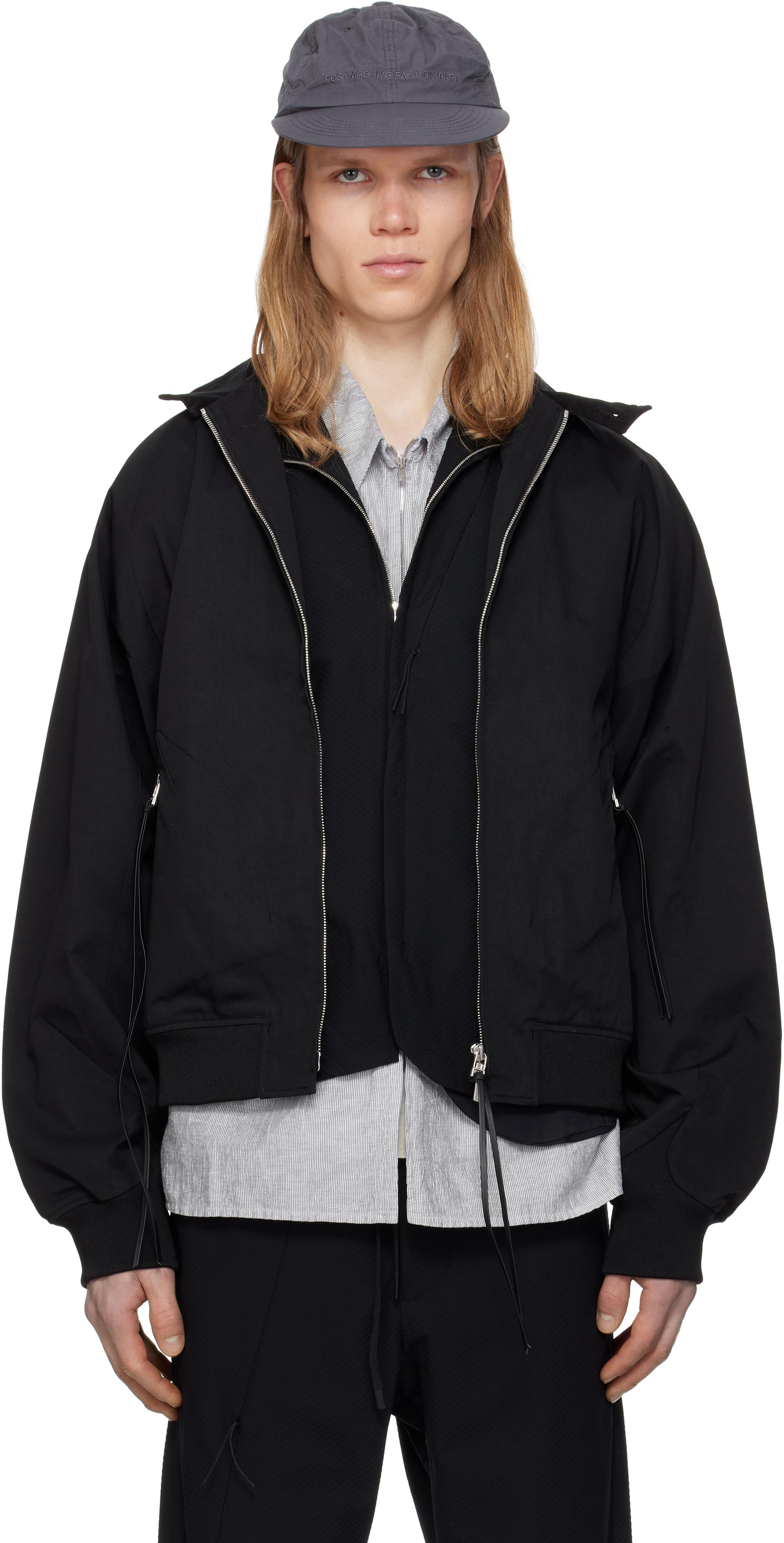 Post Archive Faction PAF 8.0 Center Bomber Jacket in Black for Men