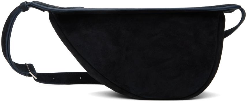 The Row Navy Small Slouchy Banana Bag in Black | Lyst UK