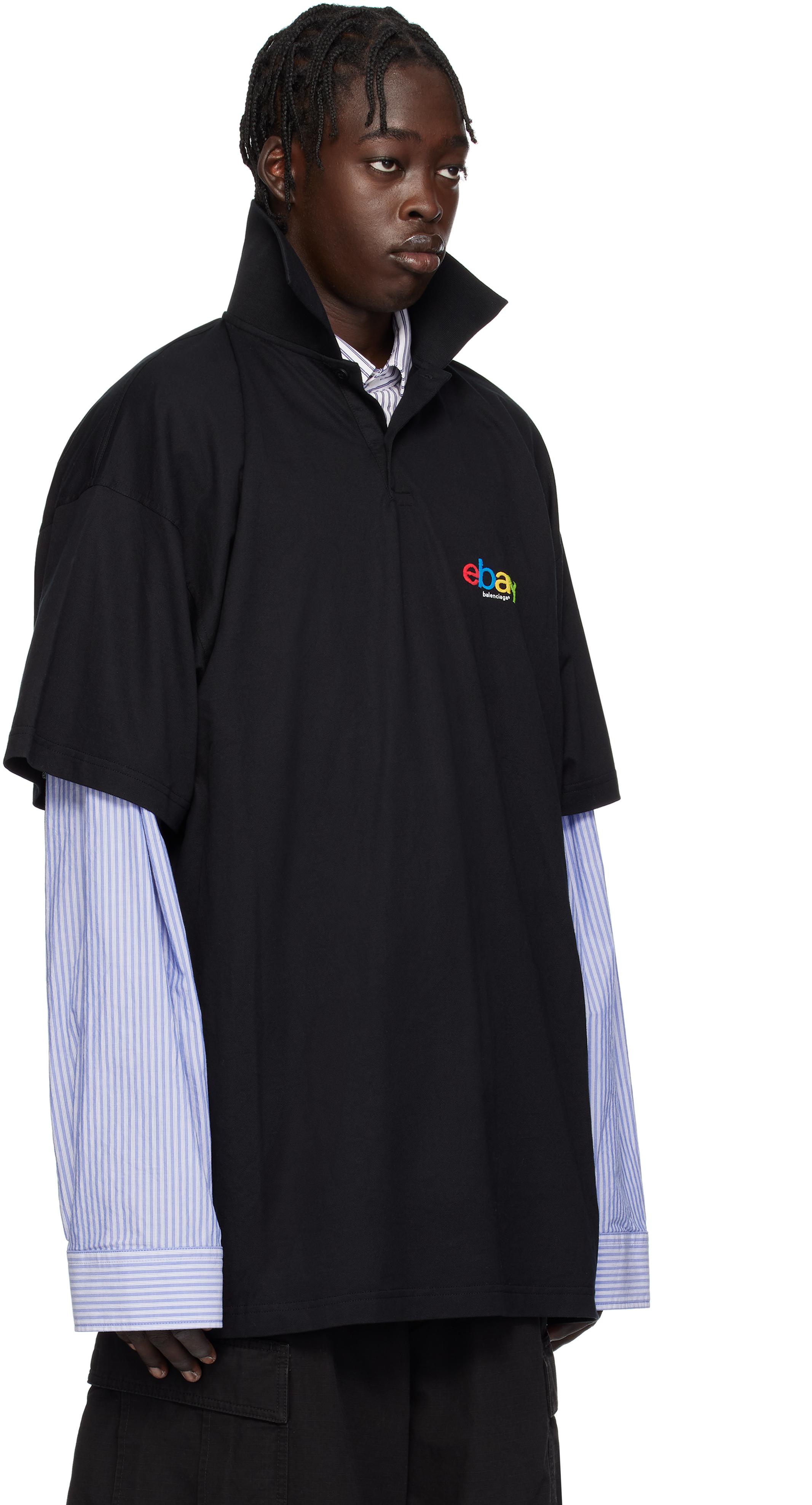 メンズ Balenciaga Ebayエディション ブラック ポロシャツ ブラック | Lyst