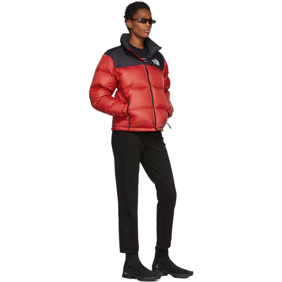 The North Face Synthetic Red Down 1996 Retro Nuptse Jacket - Lyst