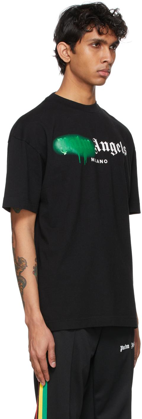 Green Sprayed Logo 'milano' T-shirt 