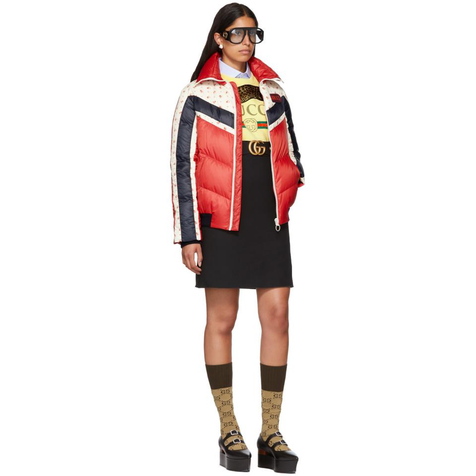 gucci red puffer jacket