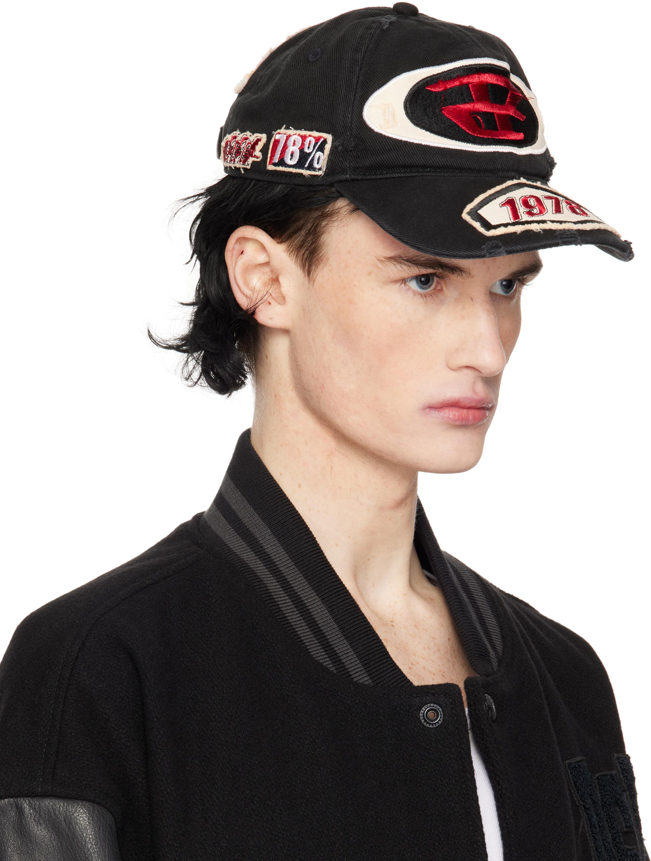 DIESEL メンズ ブラック C-Braff キャップ キャップ