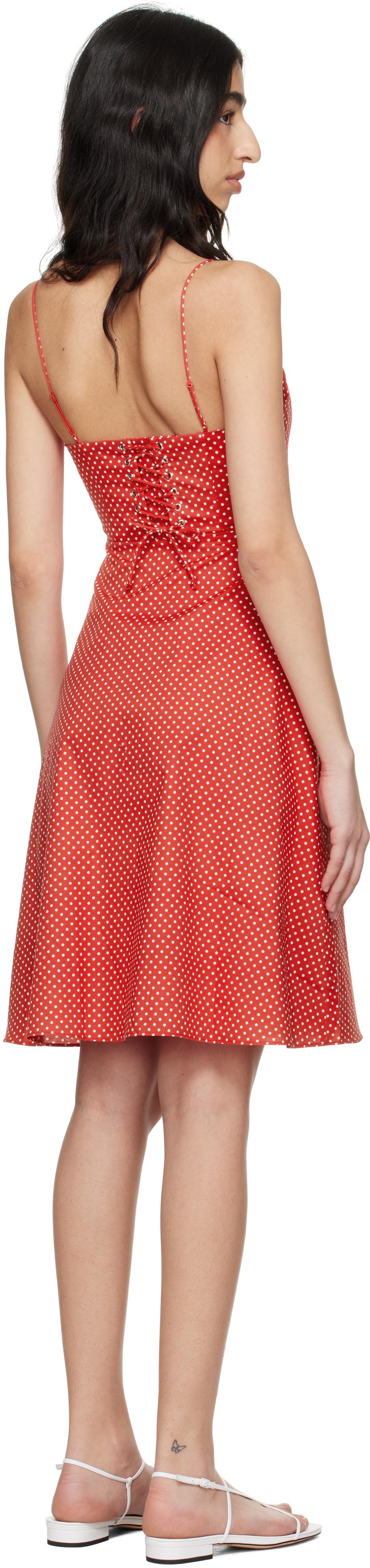 【関税込み】GUIZIO レッド Margaux ミディアムワンピース Margaux Midi Dress – Guizio