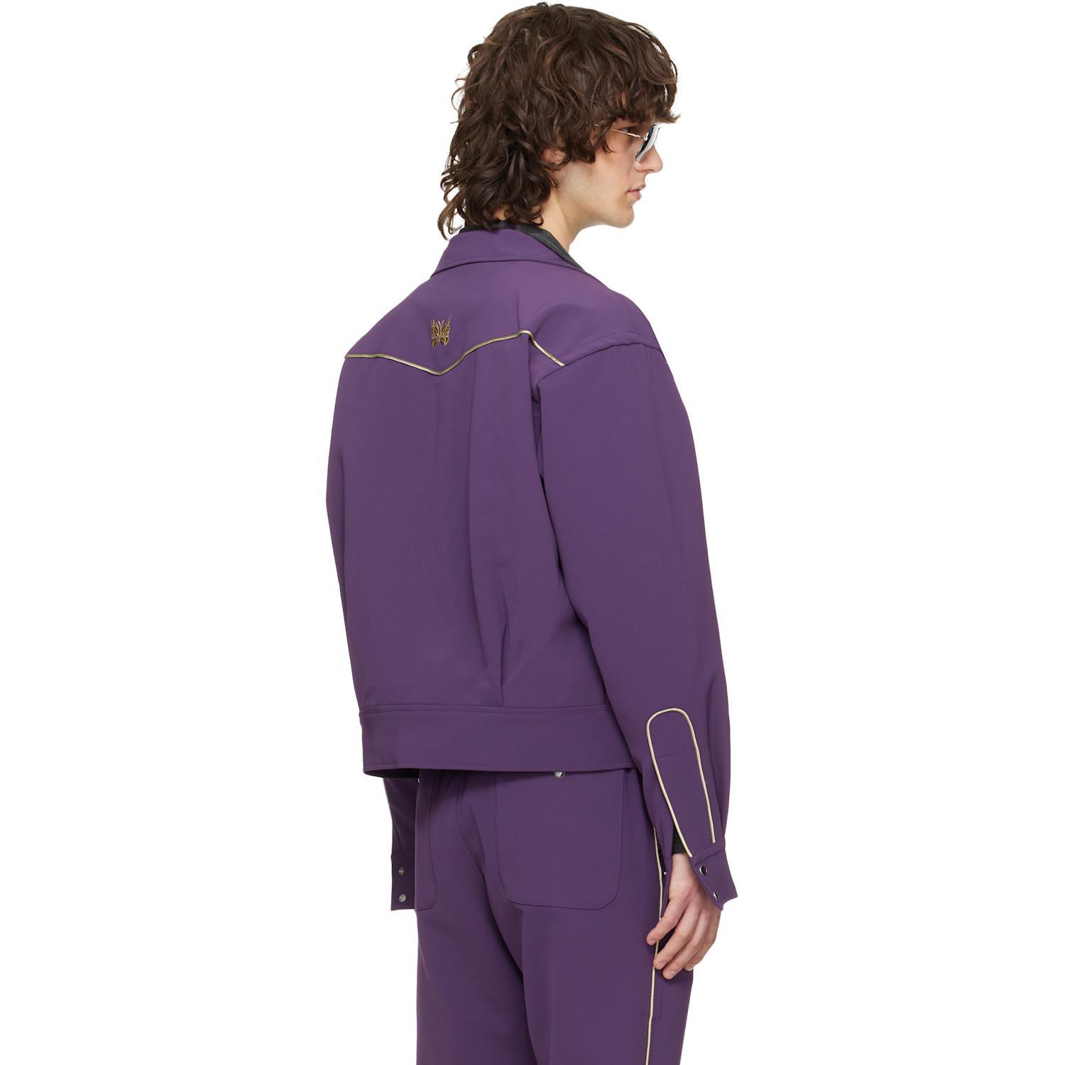 ジャケット・アウター NEEDLES Piping Cowboy SET UP Needles Piping Cowboy Jacket in Purple for Men | Lyst