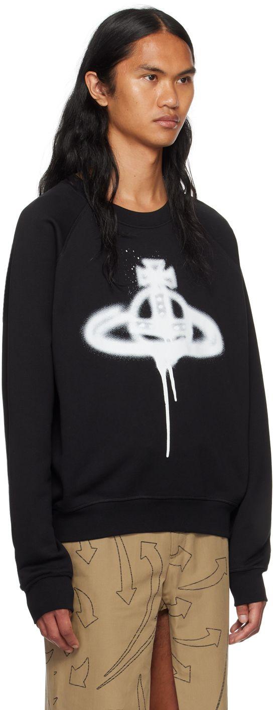 Vivienne Westwood Black Spray Orb Sweatshirt for Men | Lyst