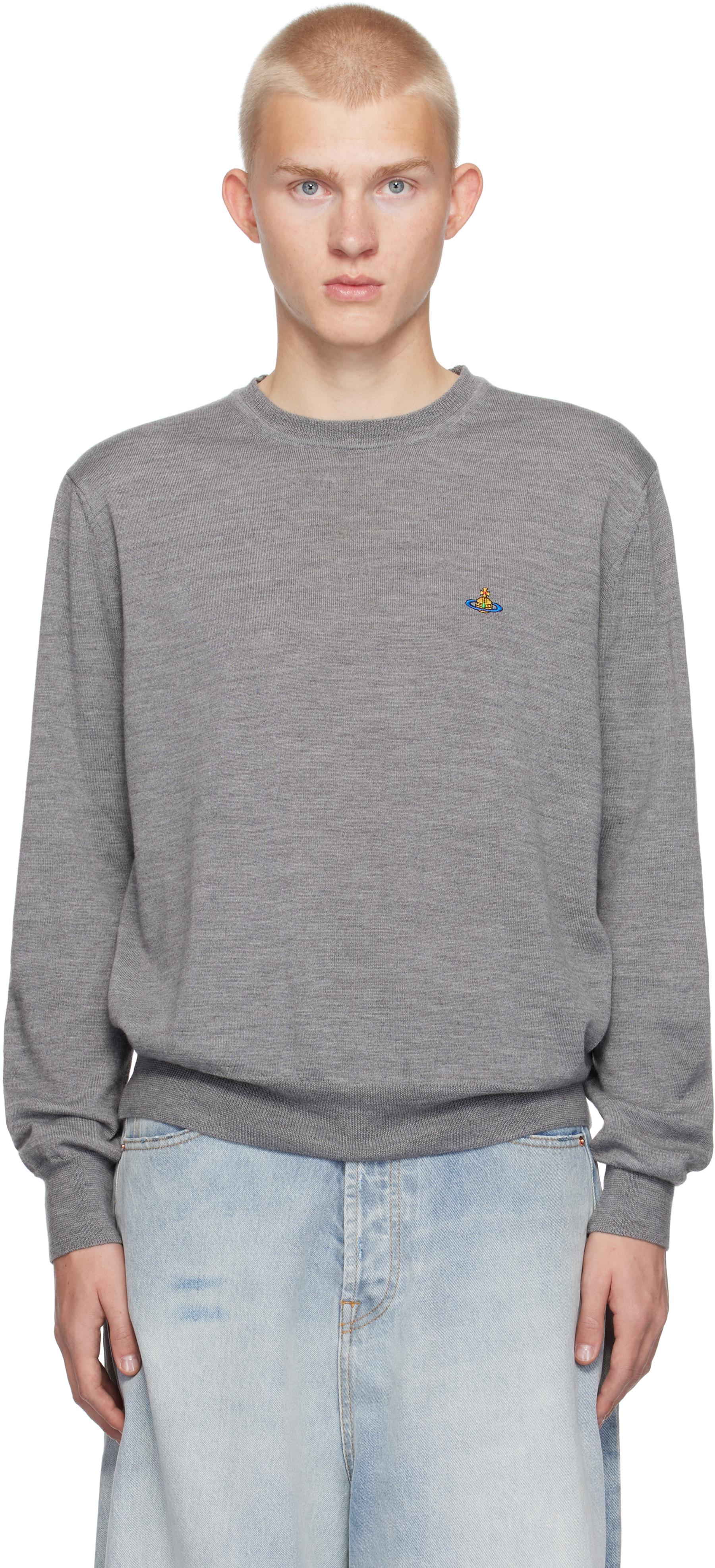 Vivienne Westwood メンズ グレー Alex ラウンドネック セーター 