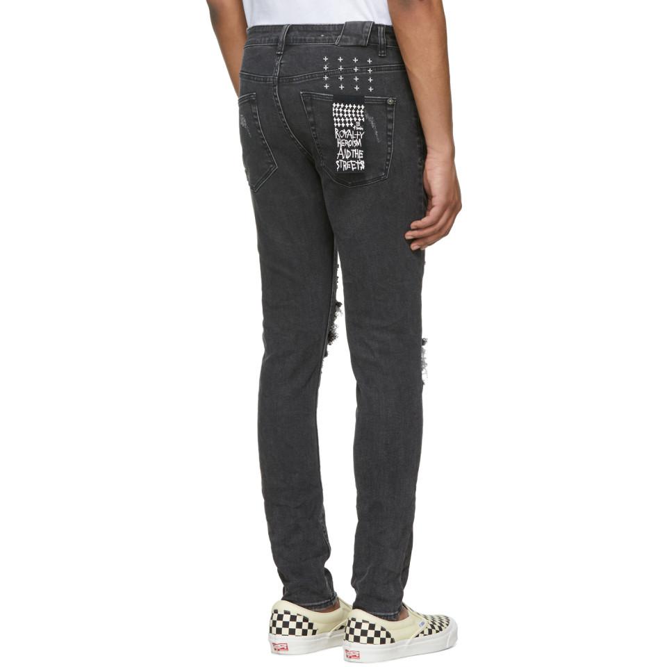 Ksubi Denim Black Chitch Blazed Jeans for Men - Lyst