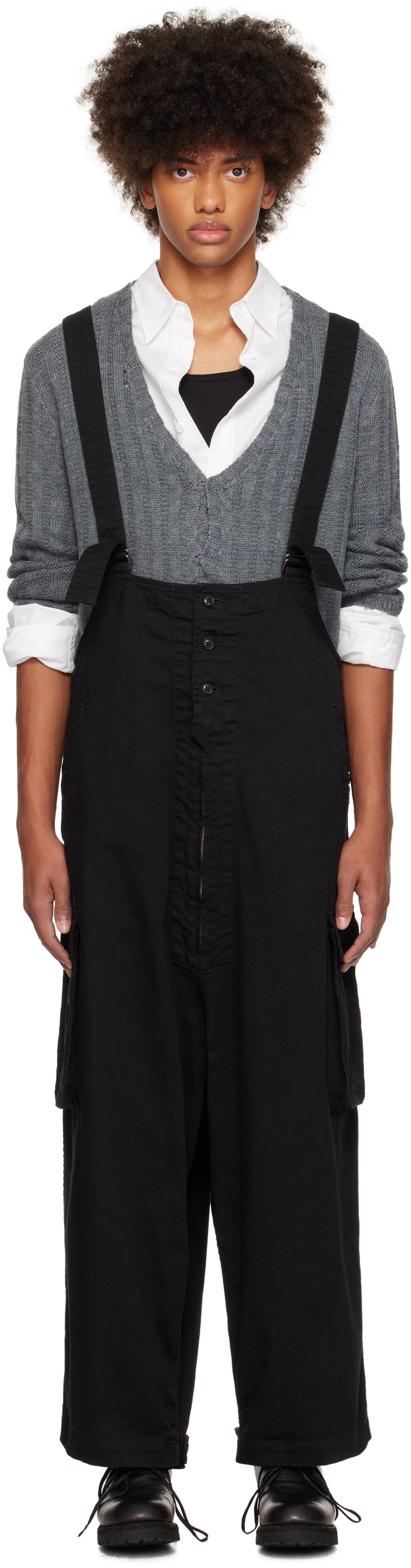 Yohji Yamamoto メンズ ブラック Scandal カツラギ オーバーオール 