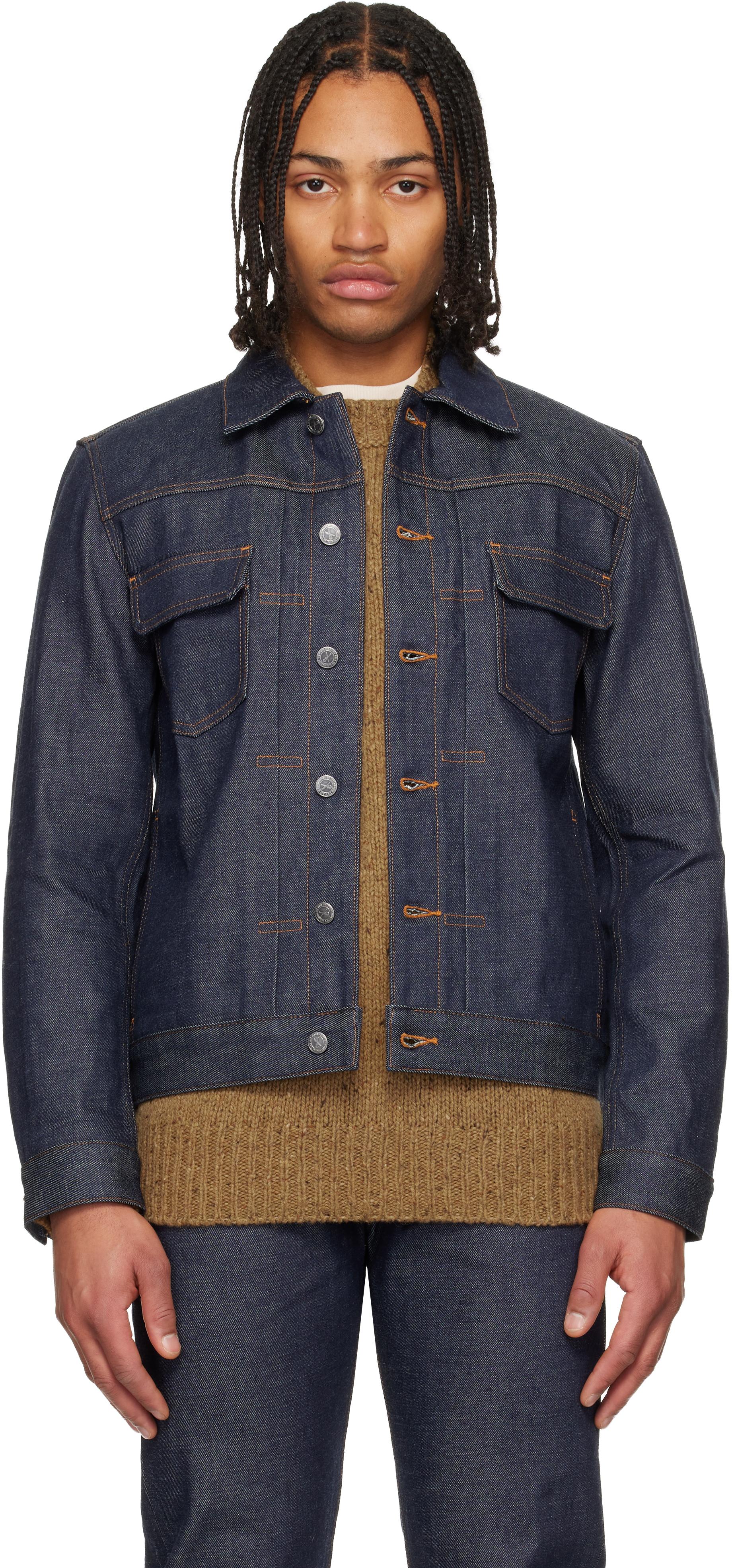 A.P.C. Work Denim Jacket in Blue for Men | Lyst
