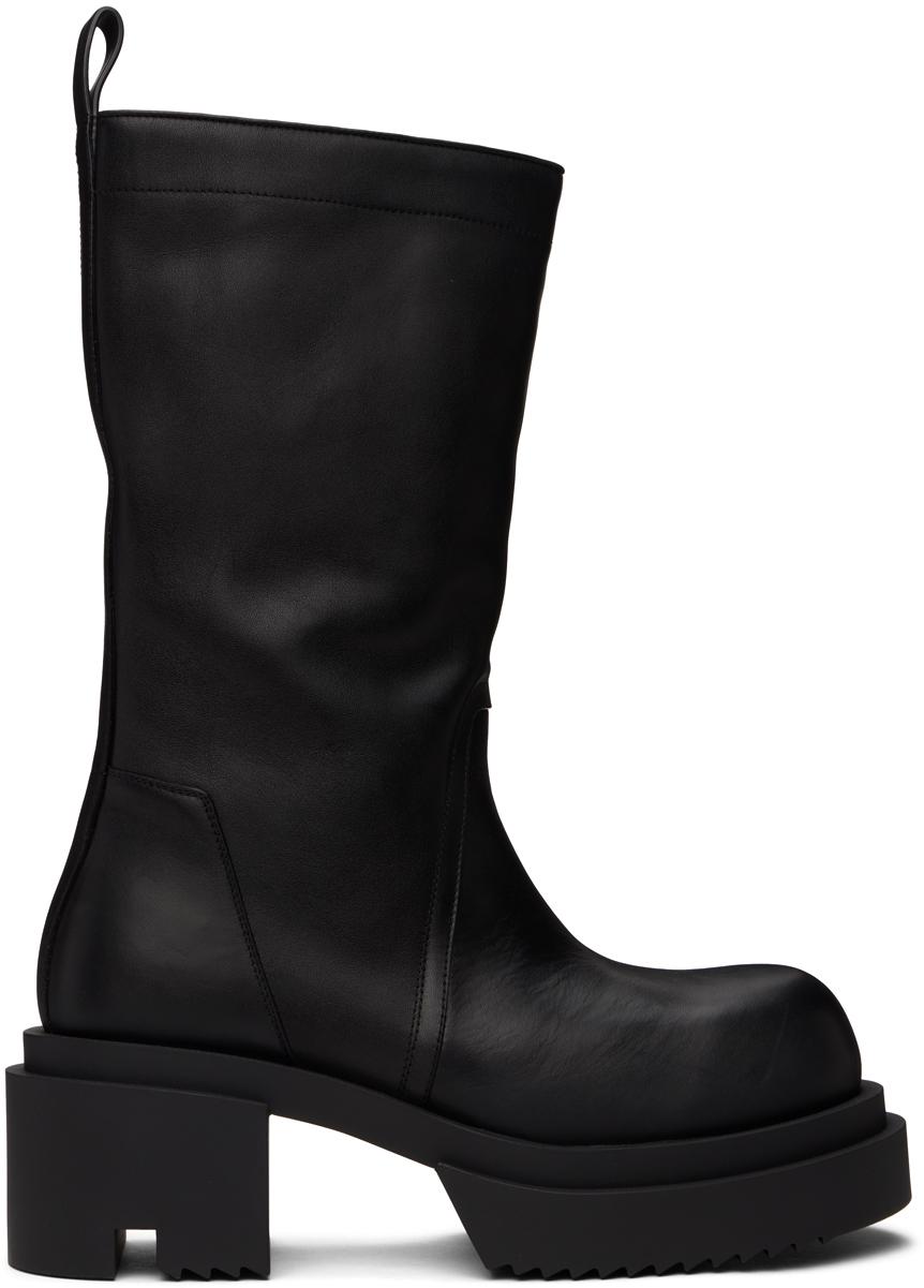 Rick Owens メンズ ブラック Lido Pull On Bogun ブーツ ブーツ