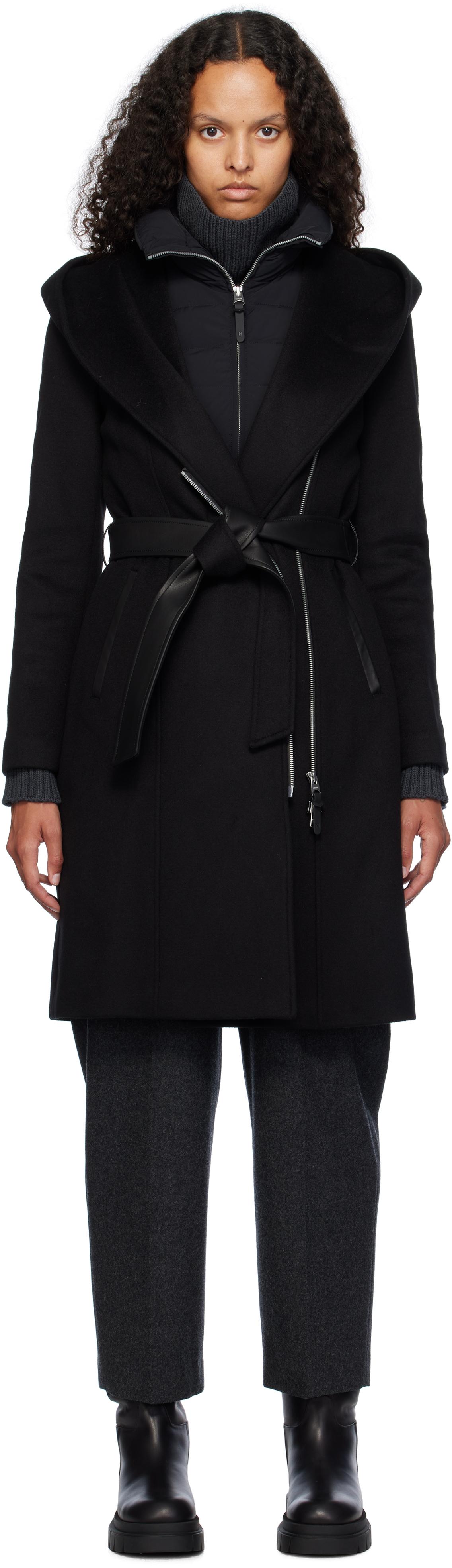 Mackage Shia-SLB 2-in-1 Down Coat ダウンコート Shia-SLB, 2-in-1 double-face wool coat with removable bib