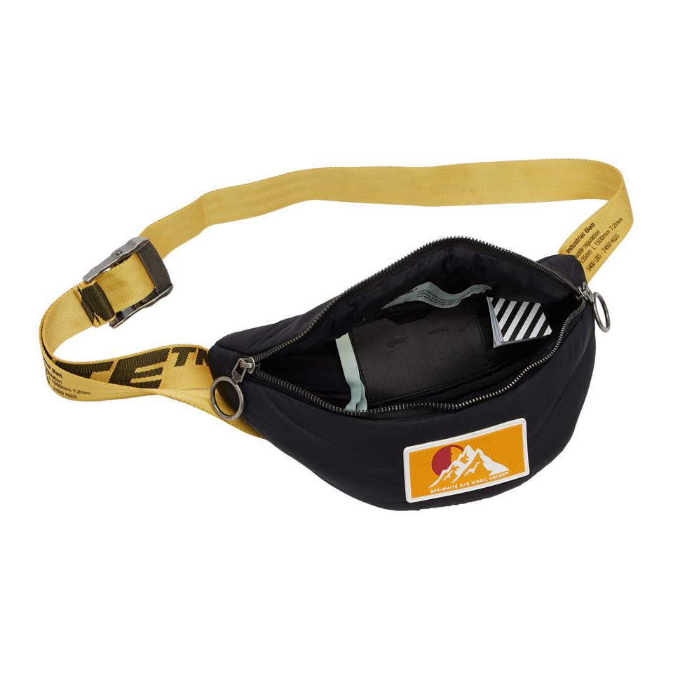 Off-White c/o Virgil Abloh Black Puffy Basic Fanny Pack for Off-White c/o Virgil Abloh Black Puffy Basic Fanny Pack for