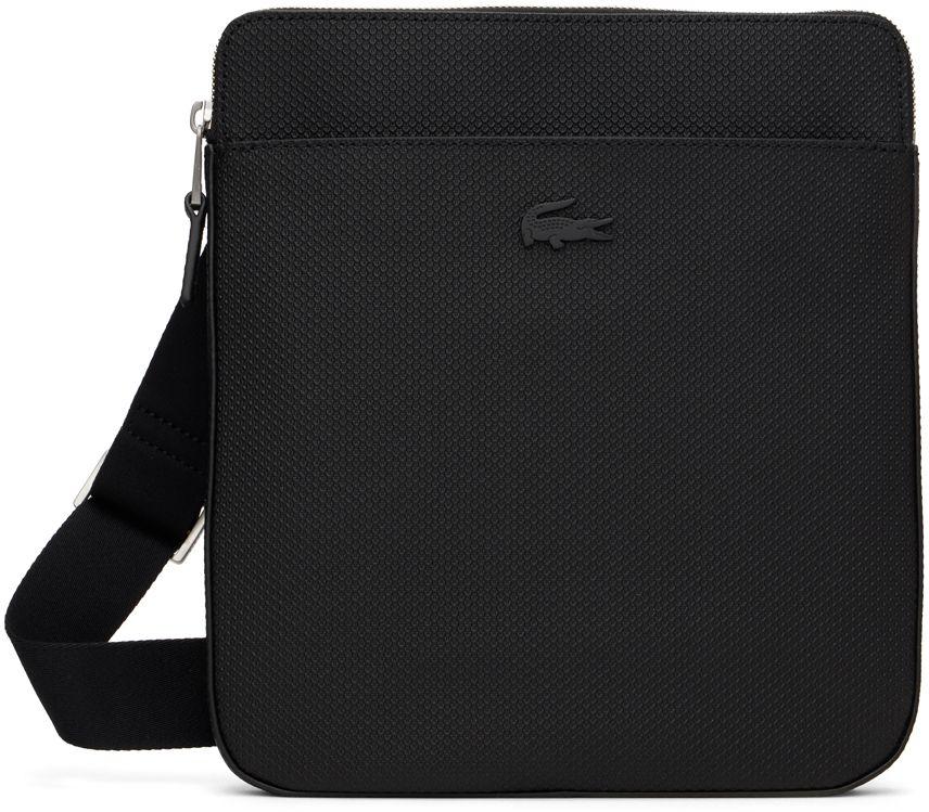 Lacoste leather black Messenger Bag