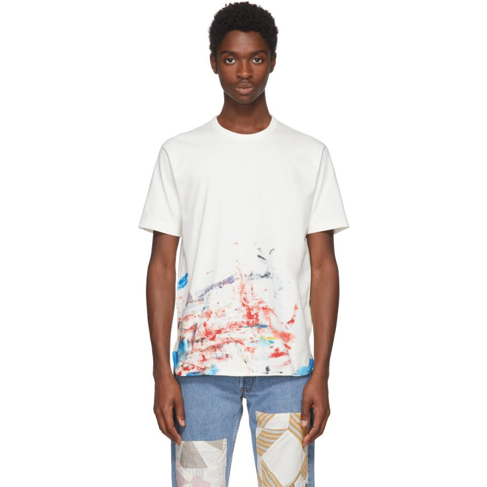 cdg splatter tee