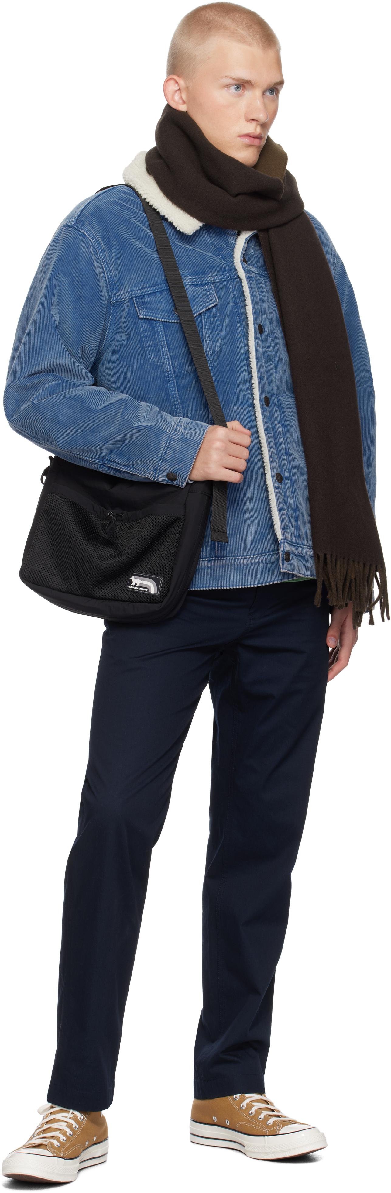 Maison Kitsuné Nylon Taffeta Flash Fox Messenger Bag in