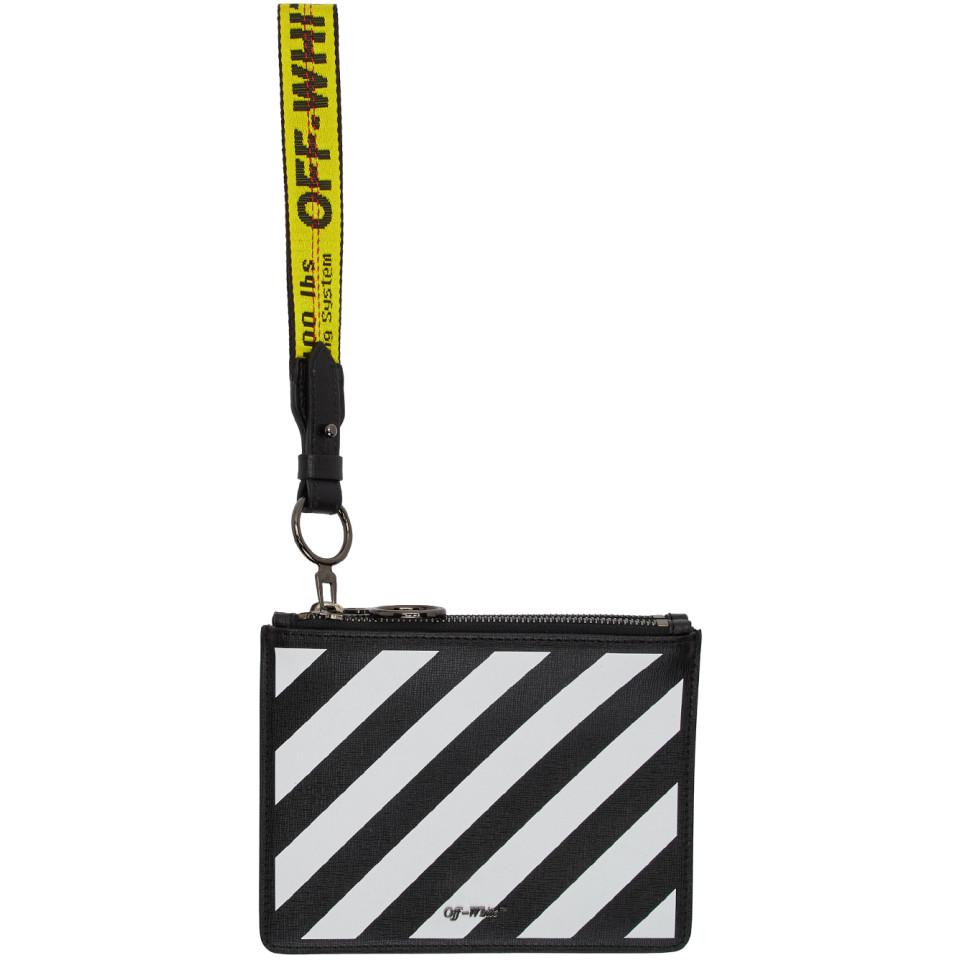 c/o Virgil Abloh Black Diagonal Double Flat Pouch - Lyst