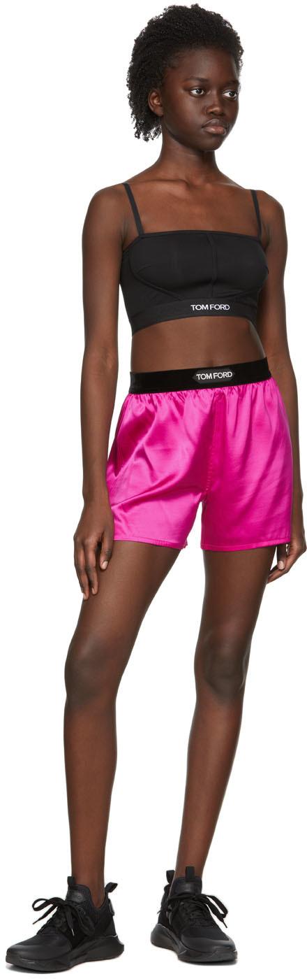 Tom Ford Pink Silk Shorts | Lyst