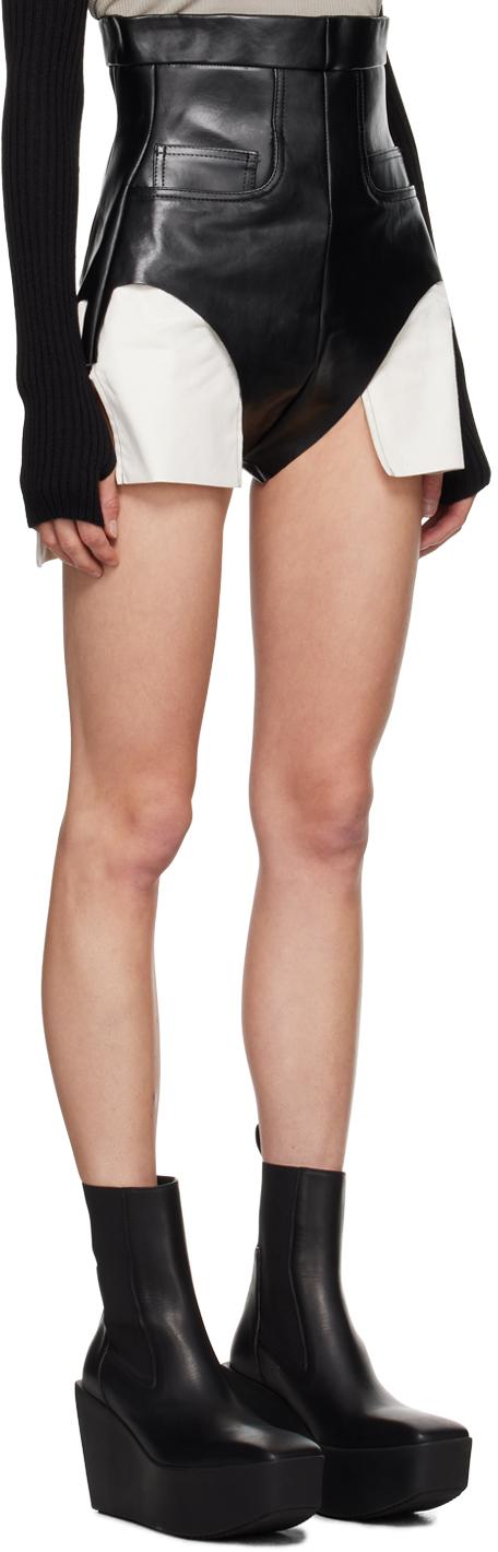 Rick Owens Porterville Dirt Cutoff レザーショートパンツ