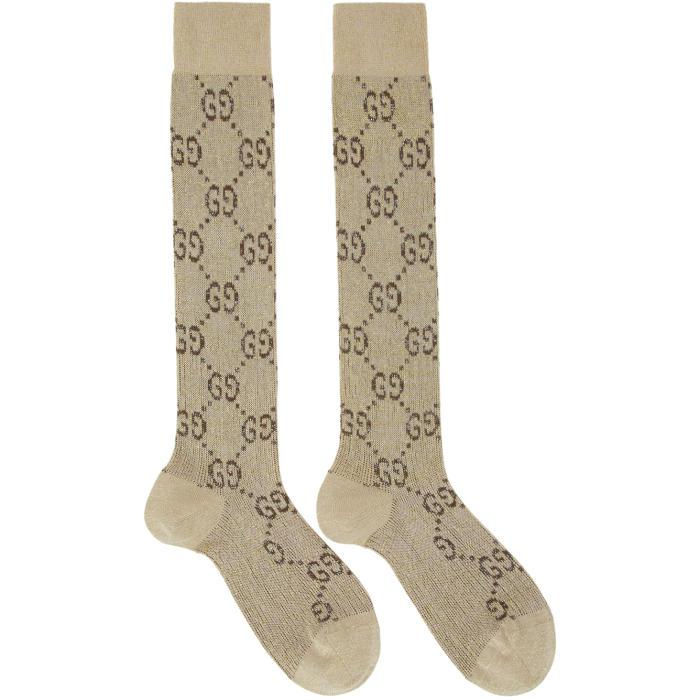 gucci tan socks
