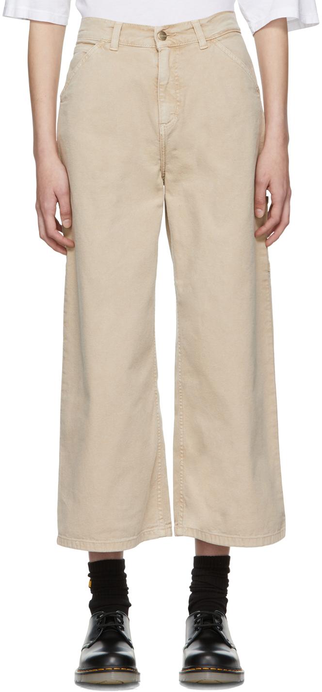 Carhartt WIP Beige Jens Loose-fit Jeans in Natural | Lyst