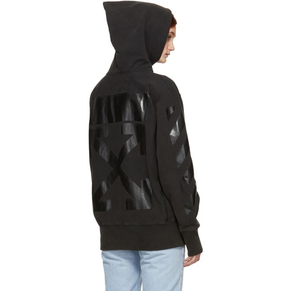 off white co champion hoodie