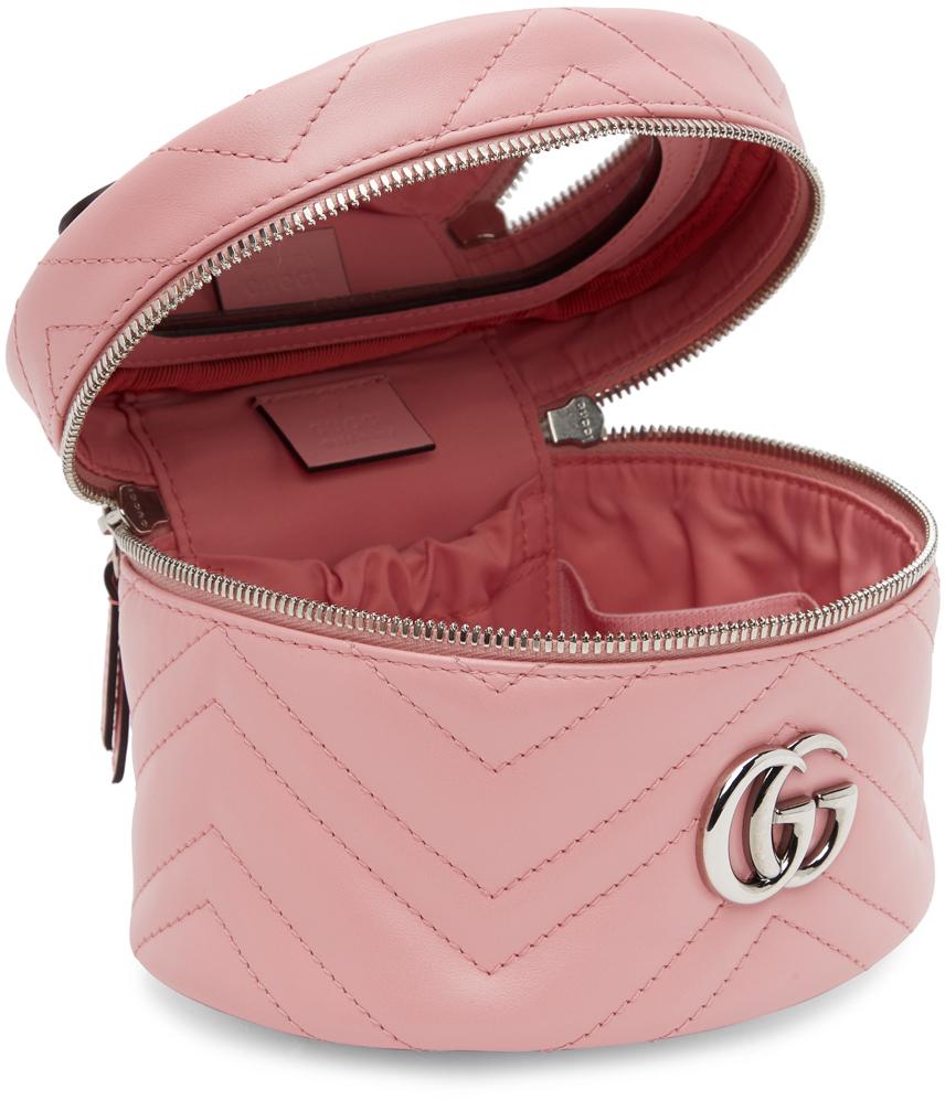 Gucci gg marmont leather cosmetics case pink Clearance