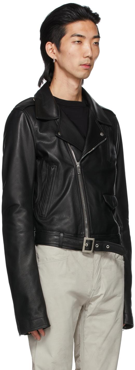 Rick Owens Leather Lukes Stooges Jacket in Black for Men | Lyst