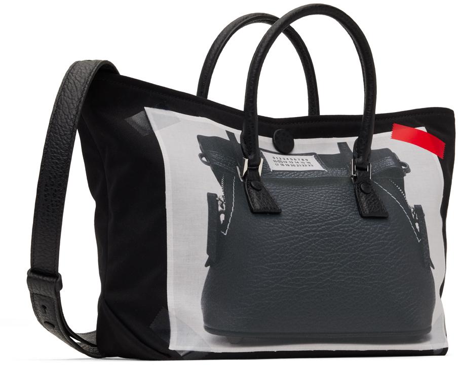 【Maison Margiela】 Mini グレインレザートップ ハンドルバッグ 5ac mini グレインレザートップハンドルバッグ - Maison