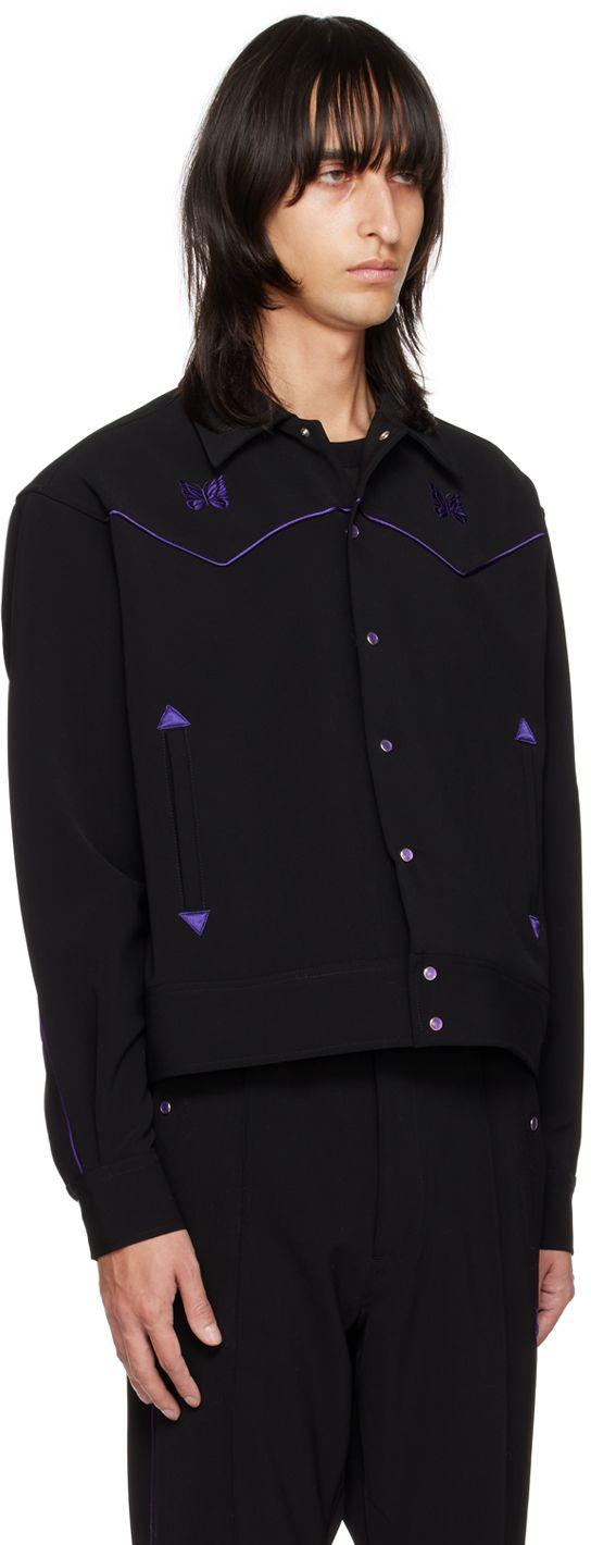 Needles Piping Cowboy Jacket in Black for Men | Lyst