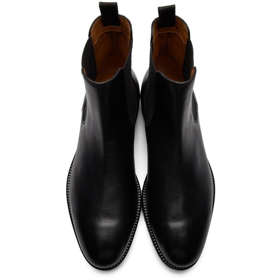 BOSS Italian-made Chelsea Boots In Leather With Monogram Panels in ...